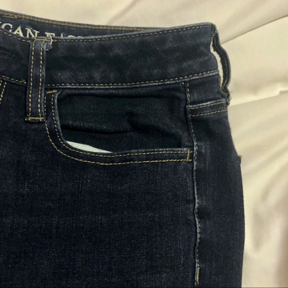 Dark Wash Super High Waisted Jeggings - Picture 6 of 7